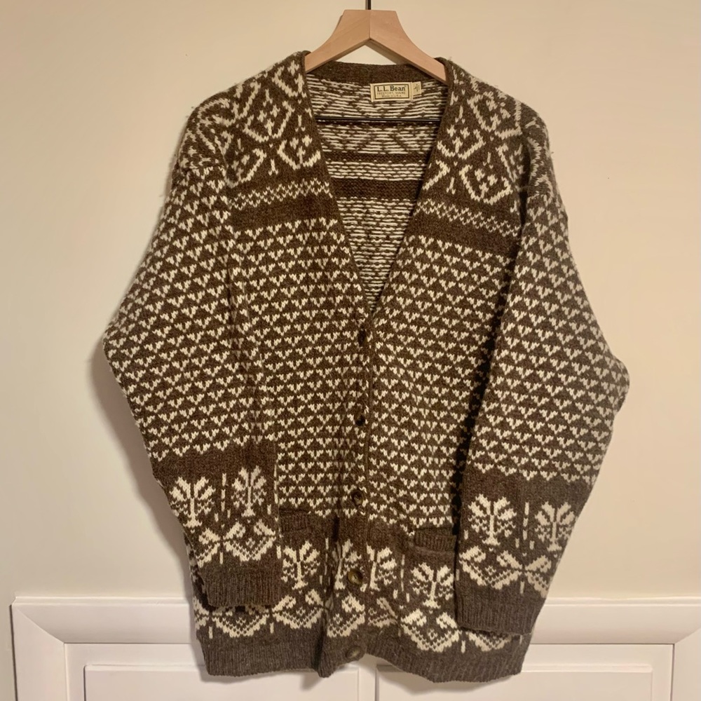 Vintage LLBean Cardigan - SZ L